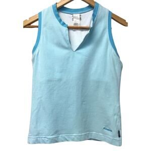 Reebok Top Juniors Medium Athletic Blue Y Neck Racerback